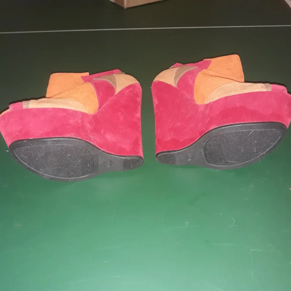 Women’s Wedges bootie heels colorful party romantic event date shoes travel work